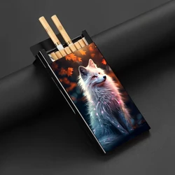 Wolf pattern,Cigarette Box, Cigarette Storage Box, Moisture-proof And Squeeze-proof Cigarette Box