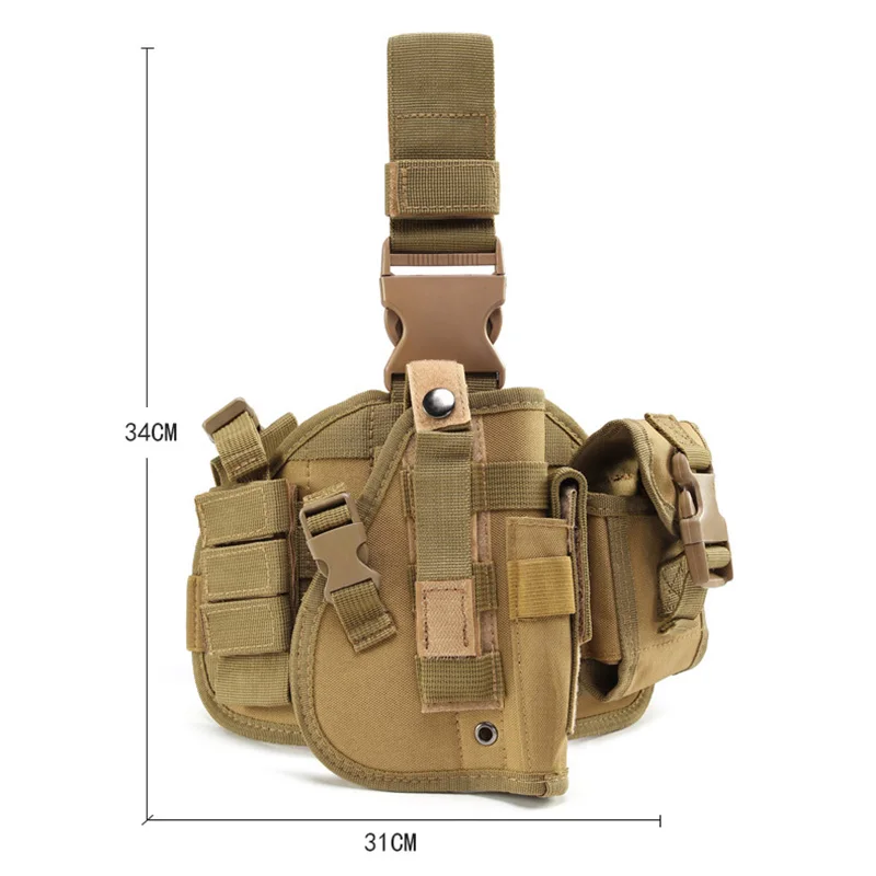 Outdoor hunting accessories thigh bag suitable for G17, 18, 19, 26, 34 and above right-handed Molle handguns - view 4