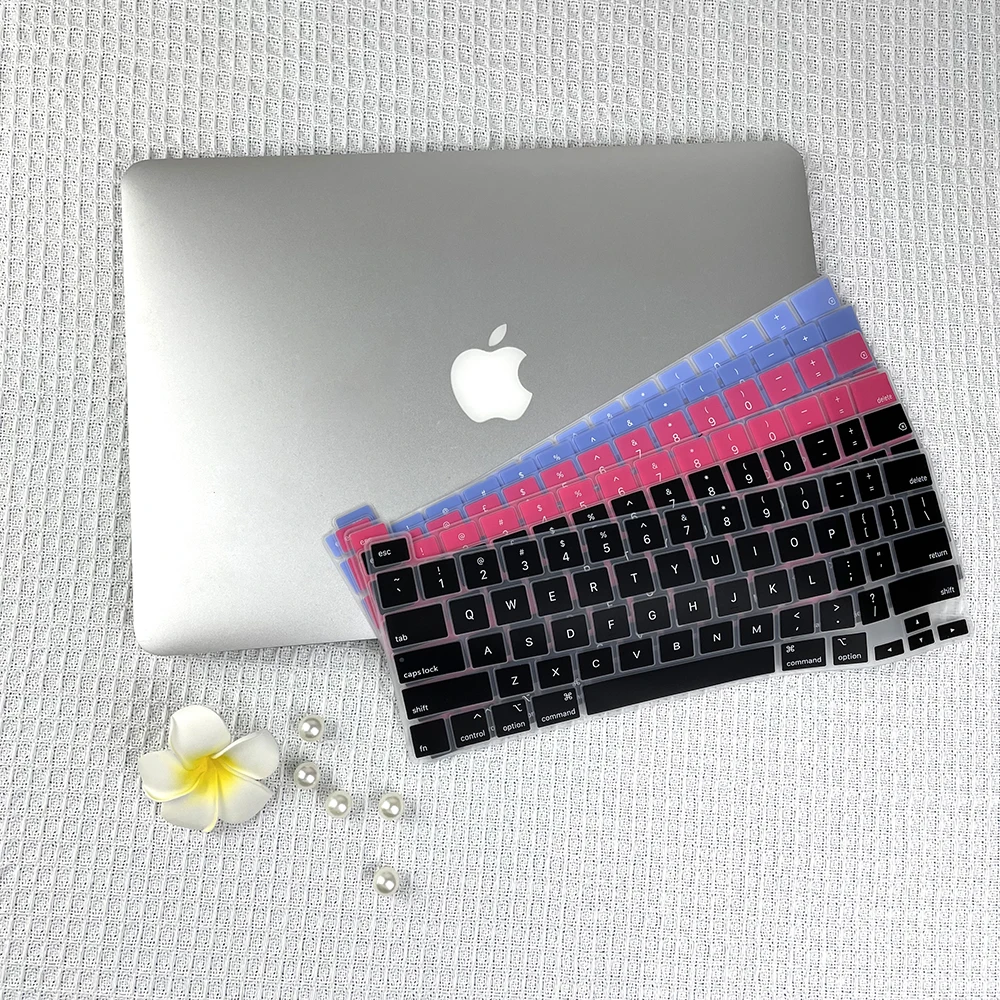 Laptop Keyboard Cover For Macbook Pro 13 Inch A2338 A2251 A2289 A2259 A2141 EU US English language Keyboard Cover Silicone Skin