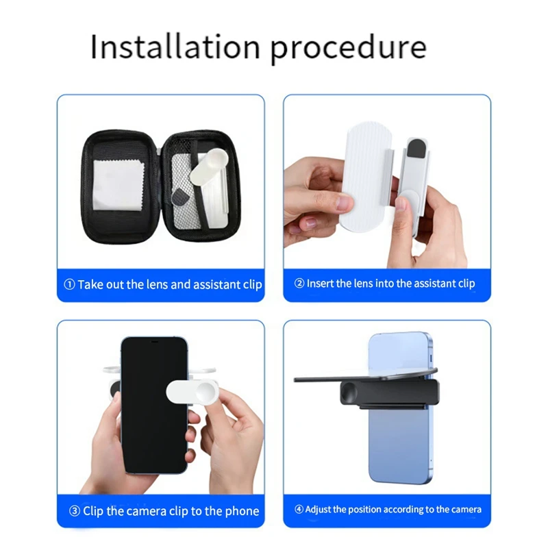 Новый комплект зажимов для зеркала камеры, дистанционный регулируемый комплект зажимов для зеркального отражения камеры мобильного телефона, прочный B