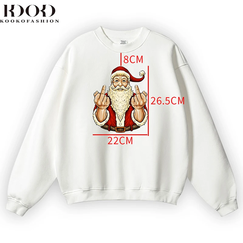 2024 fashion brand autumn and winter loose casual basic style Christmas atmosphere couple thickened round neck sweater