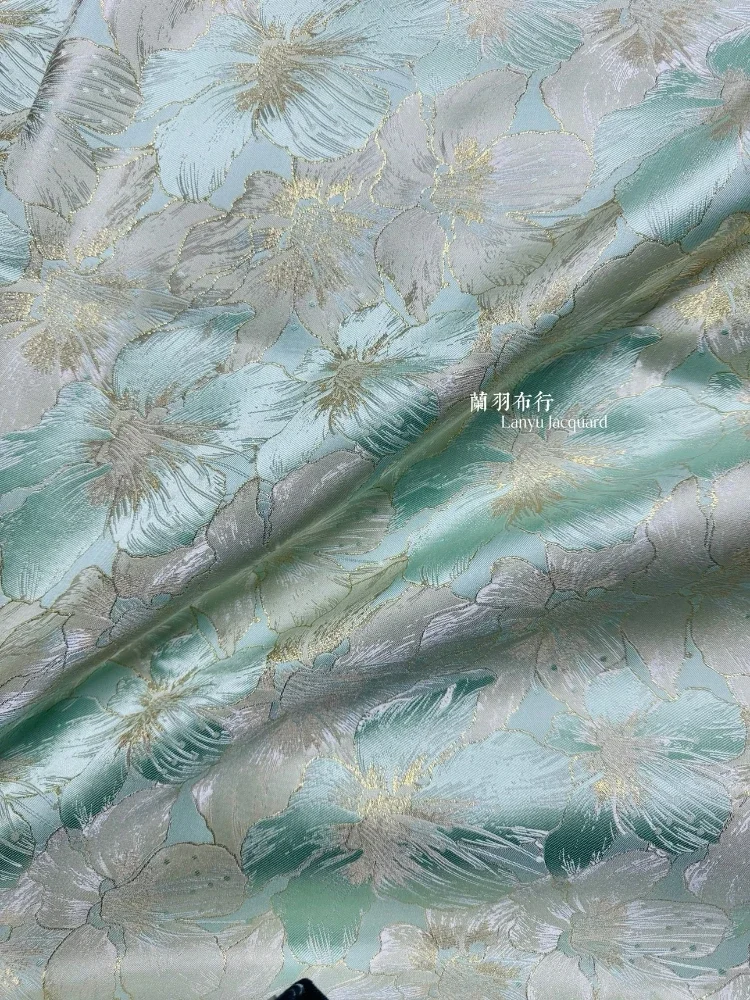 Brocade Jacquard Fabric for Jacket Hanfu Vest Clothing Apparel Sewing Fabrics Cloth for By The Meter Diy Polyester Material