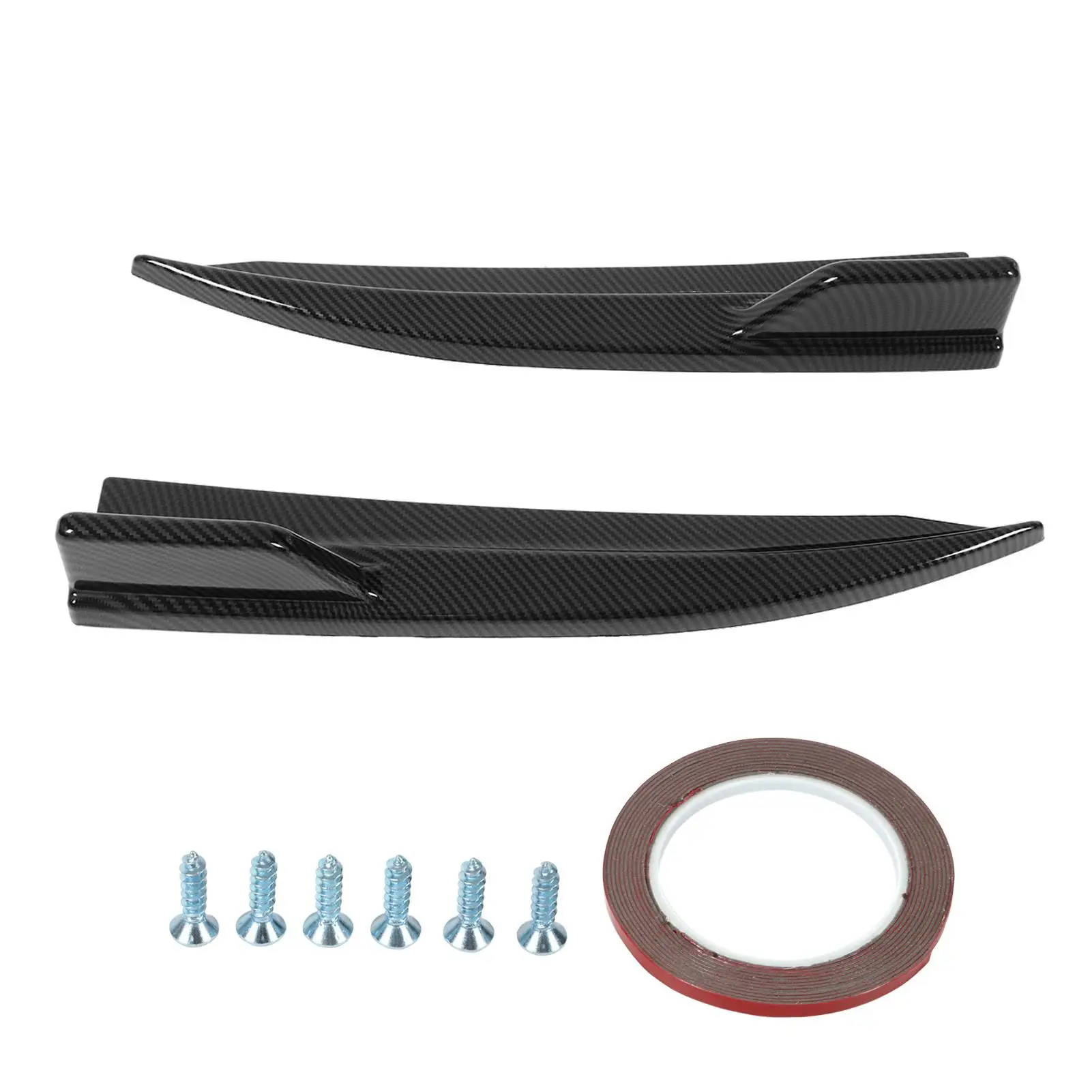 

Rear Bumper Side Splitters Long Service Life Deformation Resistant Rear Bumper Diffuser Perfect Fit Easy Installation for car