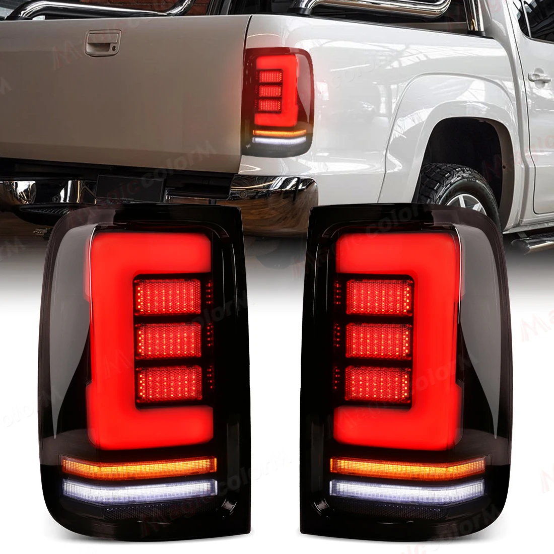 

LED Tail Light For VW Amarok V6 2008-2022 Turn Signal Lamp Stop Parking Brake Driving Lamps Reversing Light 12V
