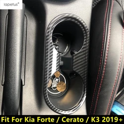 Car Front Central Console Water Cup Drink Holder Panel Decoration Cover Trim For Kia Forte / Cerato / K3 2019 - 2023 Accessories