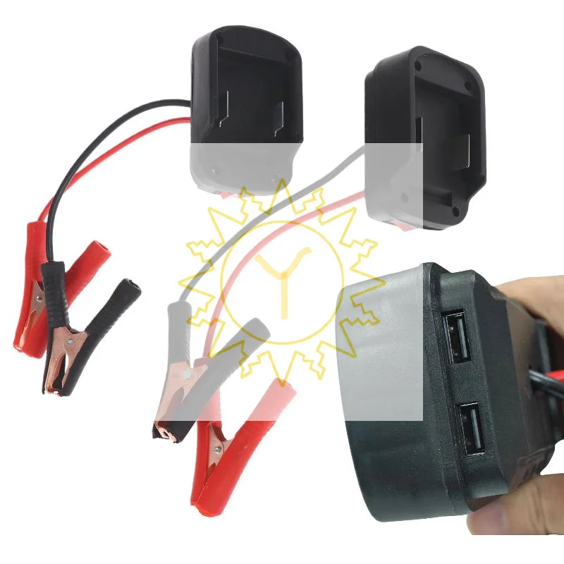 Single Emergency Light Car Battery Starter for 21V with/Without Dual USB