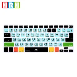 HRH Staub proof DaVinci Lösen Heißer schlüssel Russische Verknüpfungen Funktion Tastatur Abdeckung Silikon Haut Für MacBook Air Pro Retina 13 