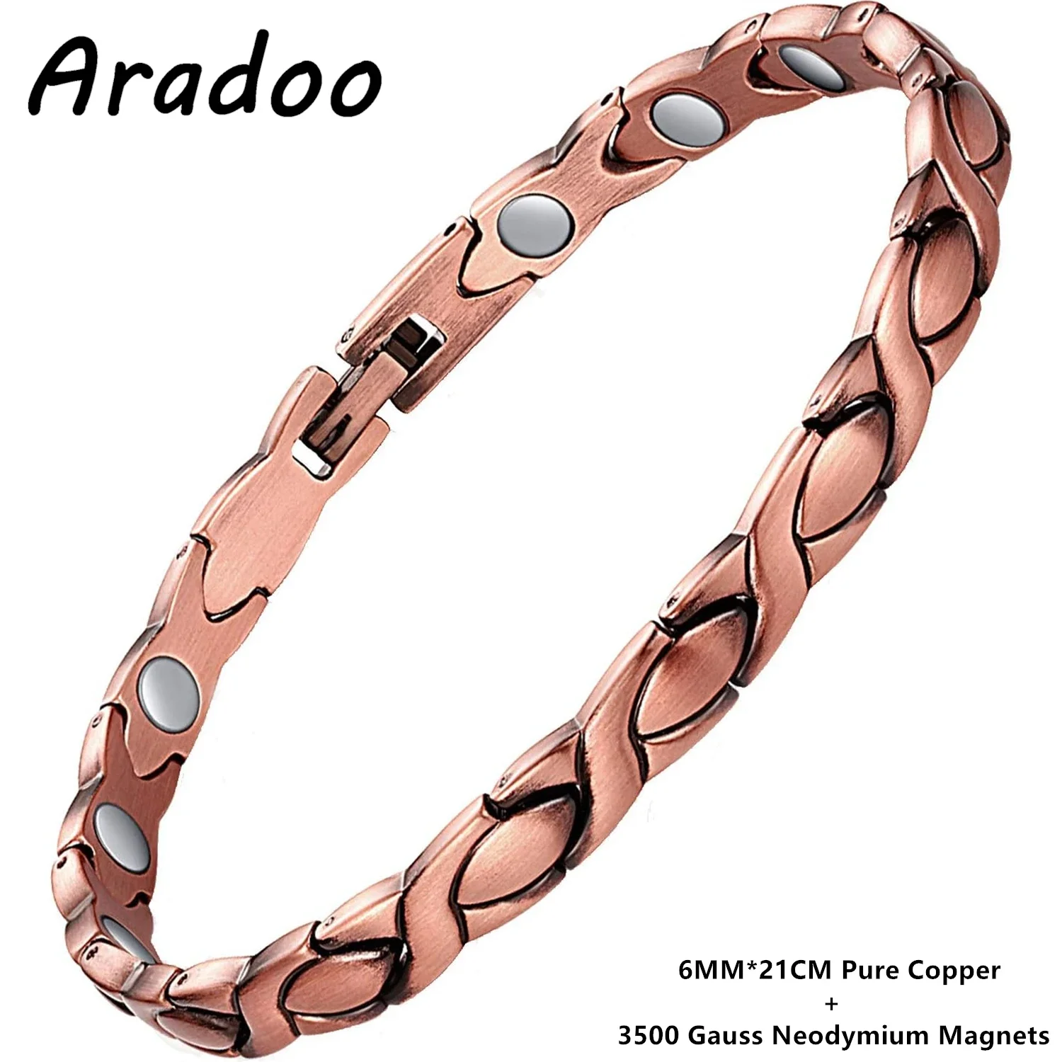 ARADOO Copper Magnetic Bracelet Women 10