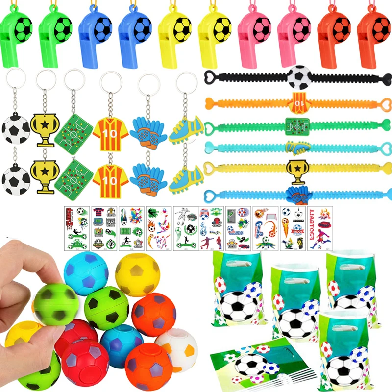 72pcs/36pcs Soccer Sport Party Favors Christmas Gifts Toys Keychains Football Birthday Party Decoration Kids Goodie Bags Fillers