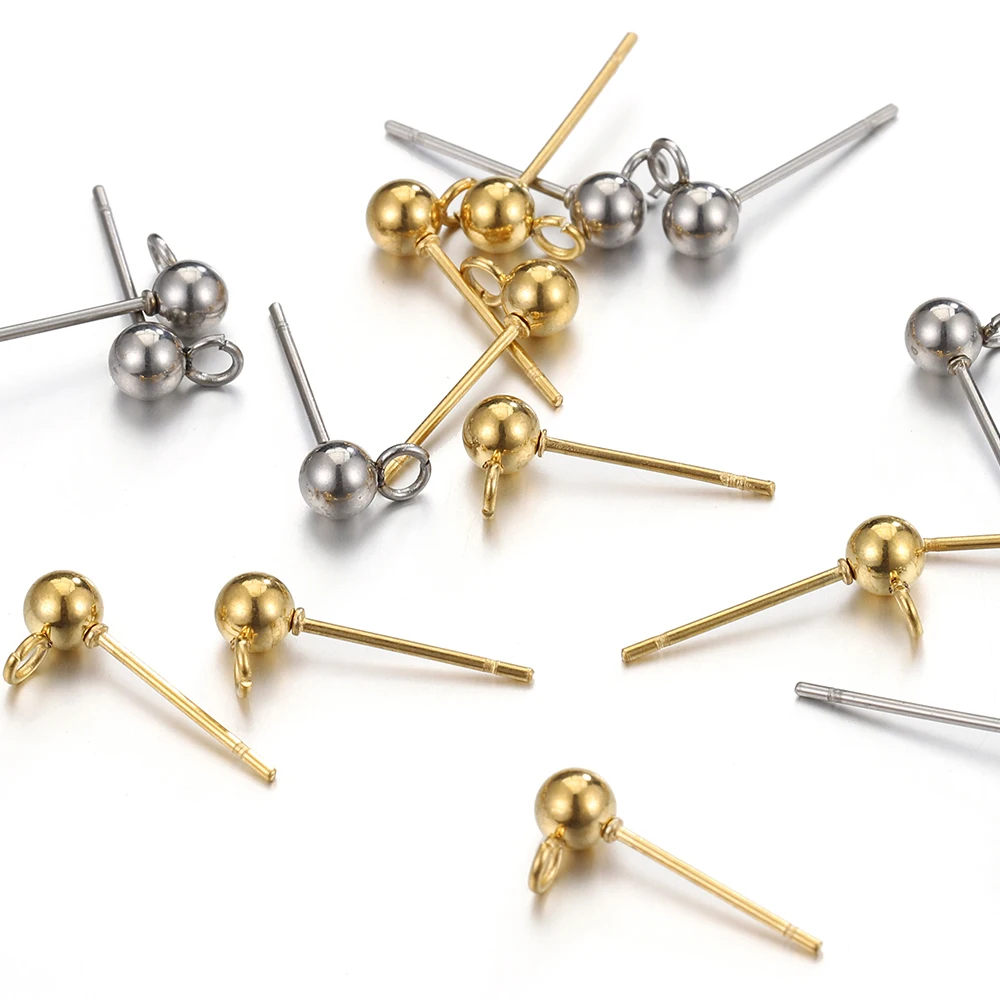 10–100 Stück Edelstahl-Ohrstecker, Ohrstecker für DIY-Ohrstecker, Schmetterlingsohr-Rücken, Schmuckherstellung – Detail 3