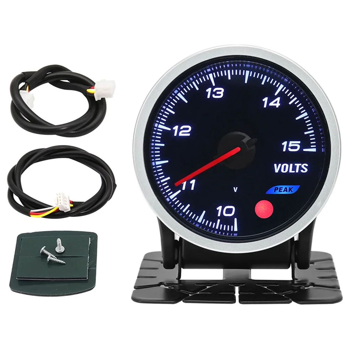 7 Colors Backlight Car Volt Meters 52mm Boost Gauge Turbo Pressure Gauge 12V Voltmeter Gauge