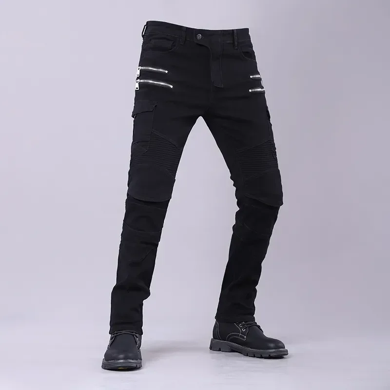 New motorcycle riding pants, jeans, anti-fall, off-road, all-season casual pants, windproof motorcycle pants, racing pants