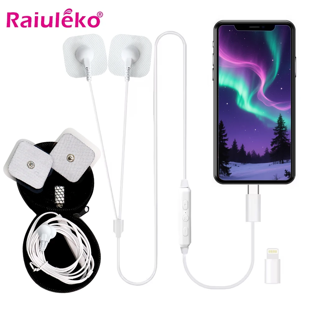 

Portable Mini Pulse Body Massager Mobile Phone Control EMS Muscle Stimulator Tens Acupuncture Electric Therapy Machine Carry-on