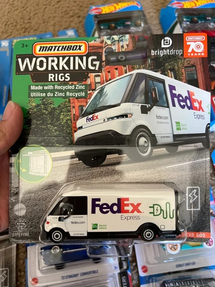 Mattel Matchbox 1/64 Jcy27 serie de vehículos de ingeniería motor de bomberos coche excavadora camión mezclador coche coleccionable juguete vehículo fundido a presión