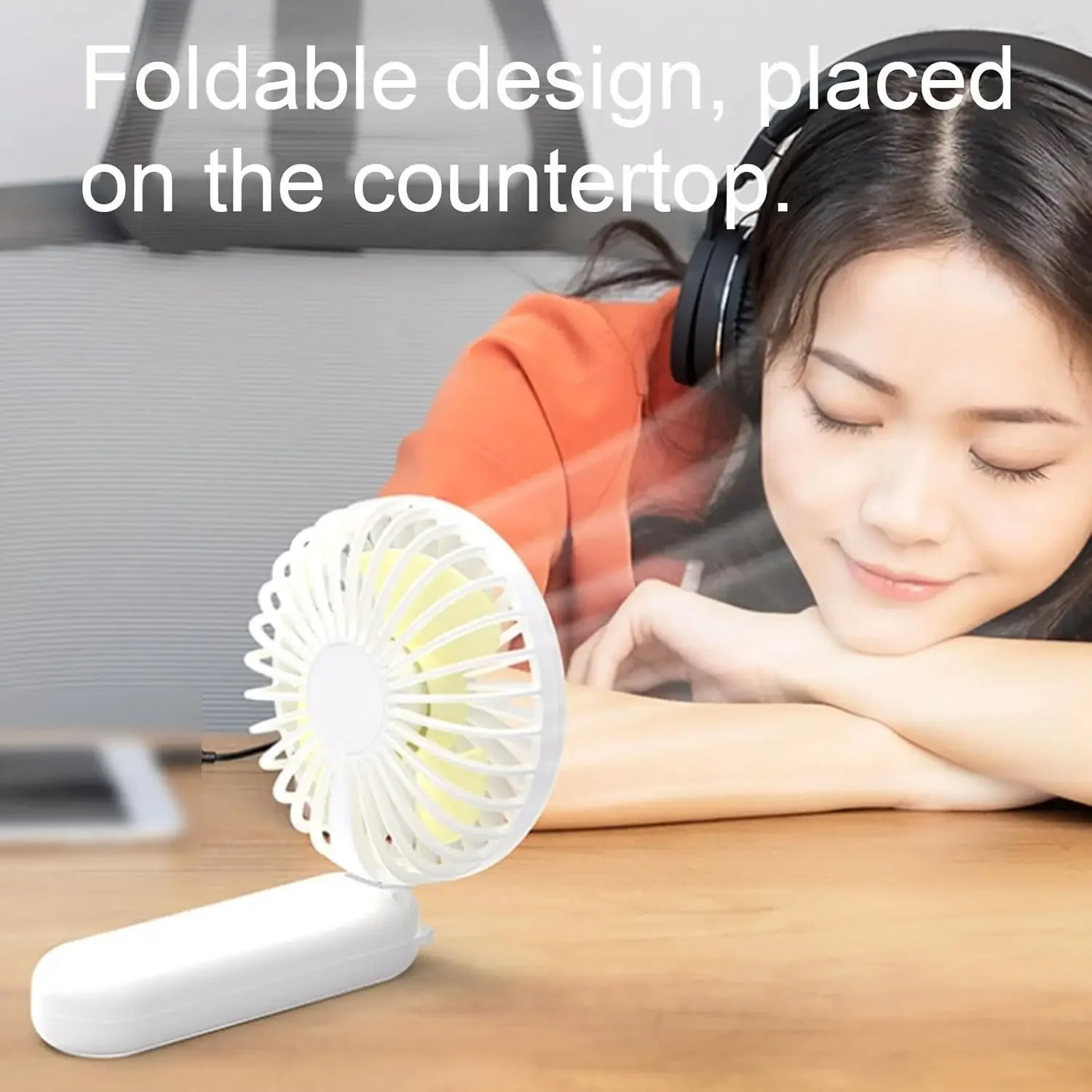 Multifunctional Portable Fan Three-Speed Adjustable Fans Rechargeable Outdoor Travel