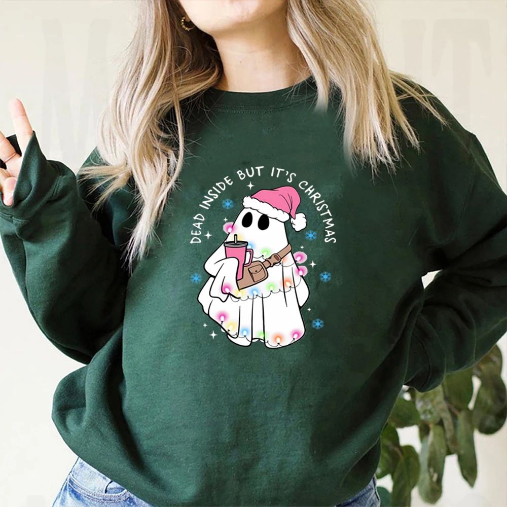 

Ghost Dead Inside But It’s Christmas Boo Jee Sweatshirt Bougie Ghost Shirt Funny Christmas Ghost Sweater Boojee Holiday Pullover