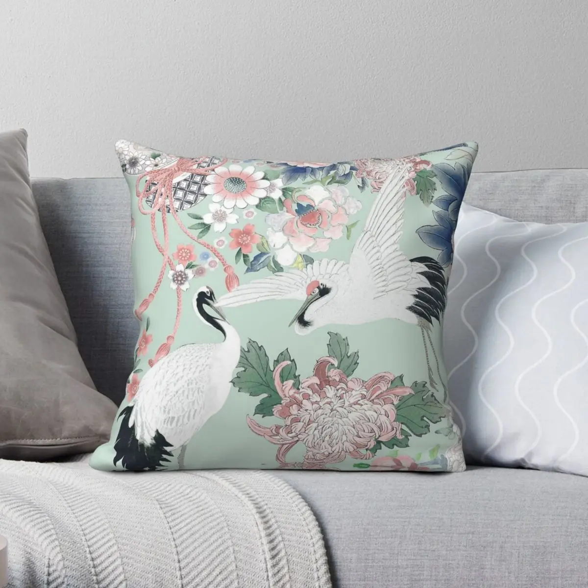 Sayuri j-pop Singer funda de almohada cuadrada de poliéster, lino, terciopelo, estampado con cremallera, funda de cojín decorativa para el hogar, venta al por mayor