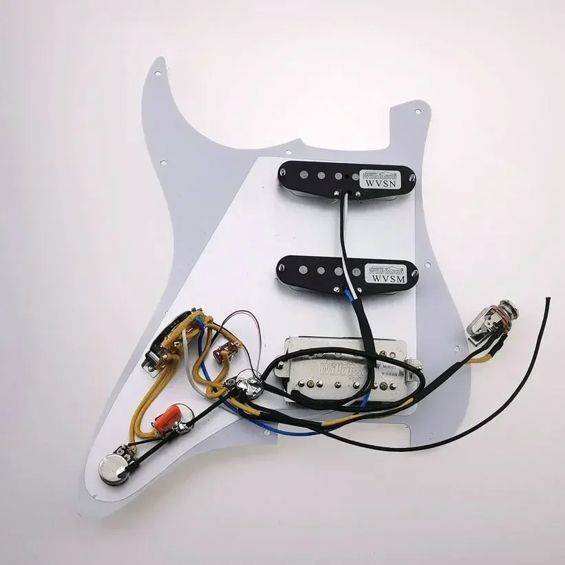 Prewired Loaded ST Pickguard Alnico5 SSH Pickups Coil Splitting Switch, Multi Switch For ST Guitar