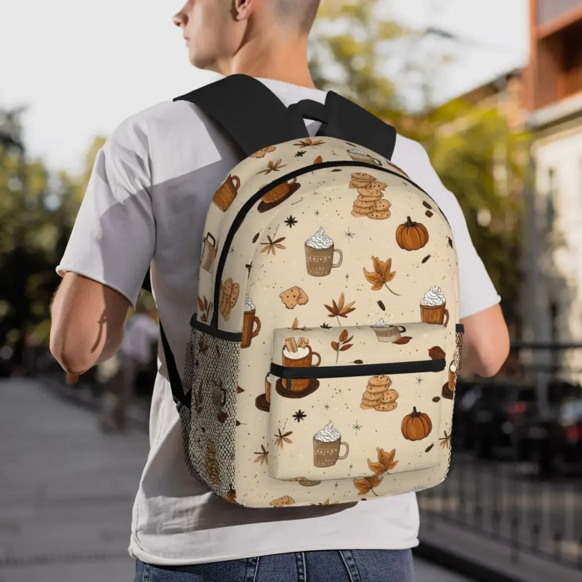 حقيبة ظهر Fall Fantasy Daypack ذات سعة كبيرة للأطفال حقيبة كتب مدرسية حقائب كتف للرجال والنساء