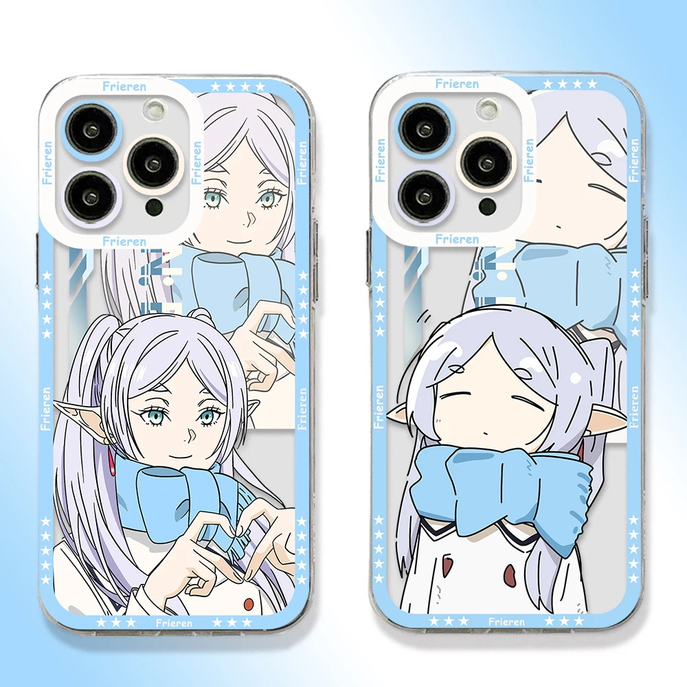 Etui Anime Frieren poza podróżami na telefon IPhone 15 14 13 12 11 Mini Pro Max X XR XSMax 6S 6 7 8 Plus SE20