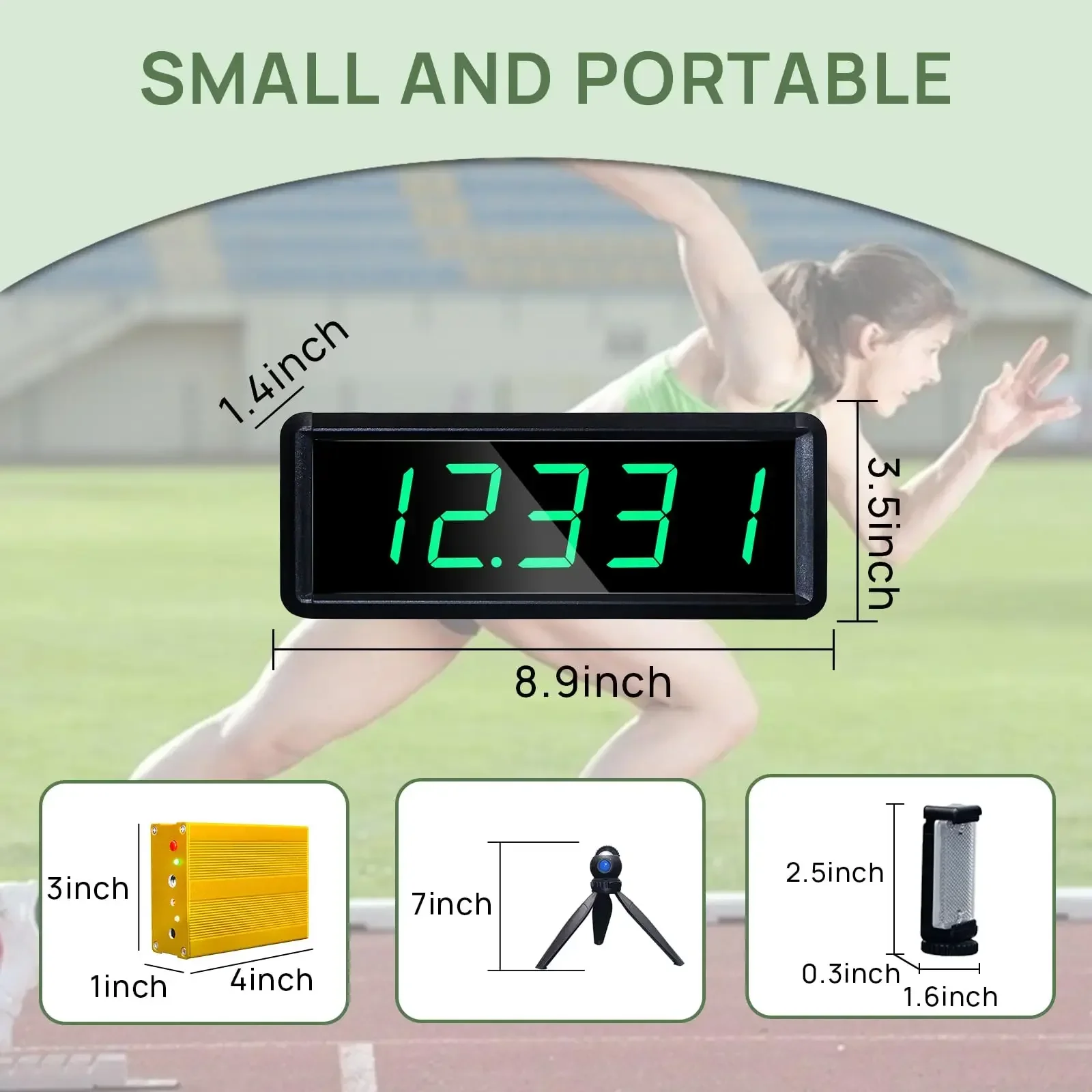 YIZHI Custom Start End Positions Single Person Wireless Laser Gates Timer for Sports Athletic Running Speed Training