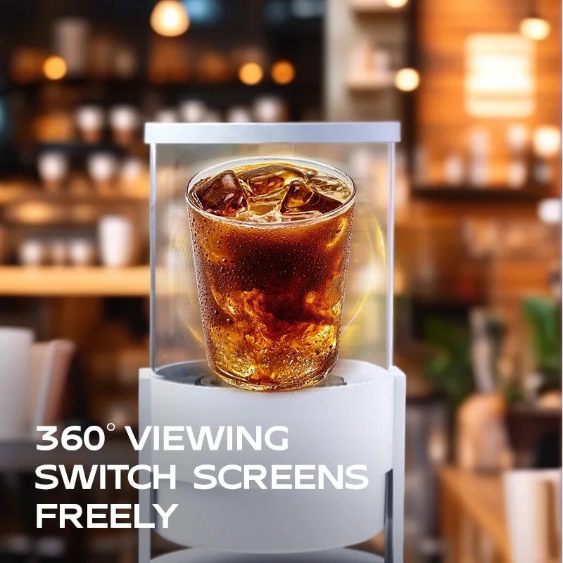 5D Hologram Projector Fan 360 Degree Cylindrica Screen Advertising Display Machine LED Light Beads WIFI Bluetooth Control