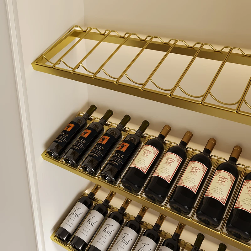 

!@Custom Golden Oblique Metal Wine Rack Modern Simple Design for Home Furniture Red Wine Display Cabinetbinet