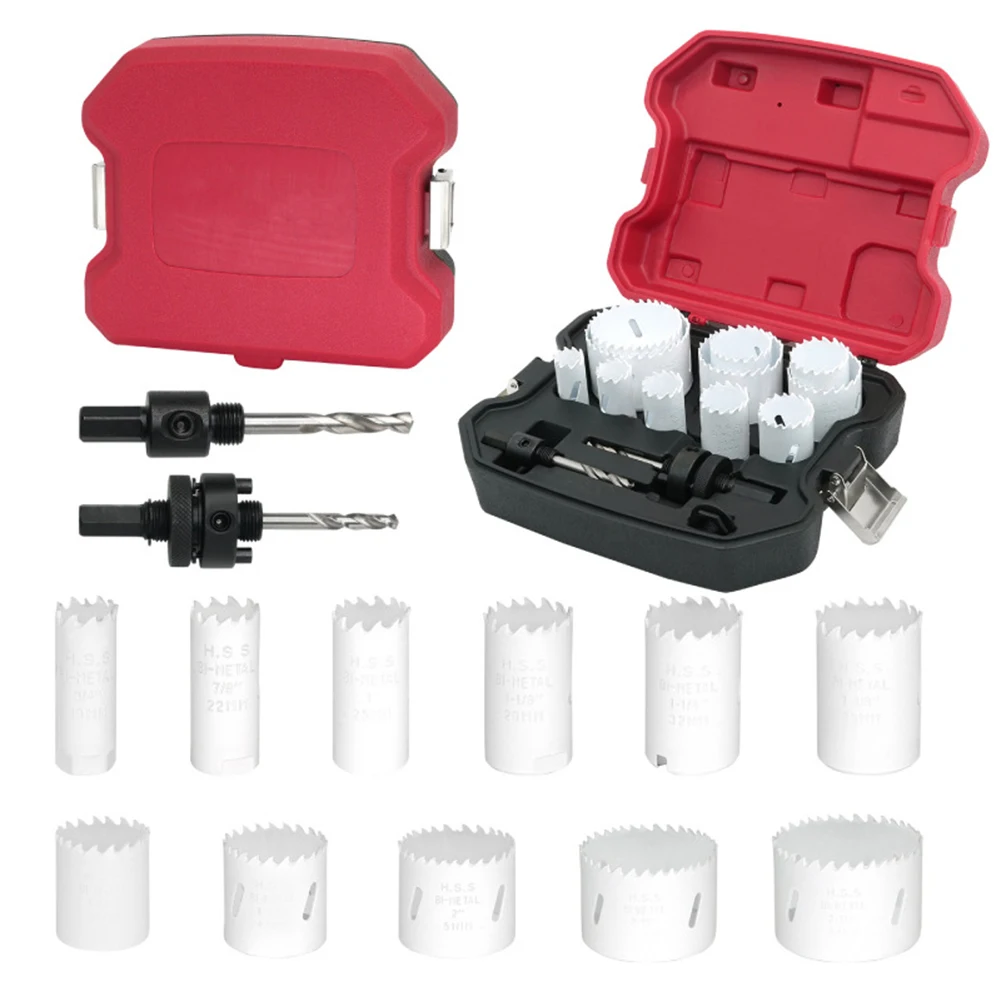 

Soft Metal Cutter Drilling Kit Circular Spiral Chip Removal Easy Assembly Drill Bits Efficient Cutting Performance 19-64mm Size