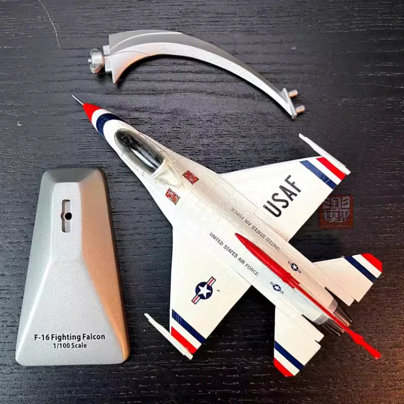 Diecast 1:100 Scale F-16 F16 fighter 457 Squadron Alloy Finished Simulation Model Static Decoration Souvenir Gifts For Adult Boy