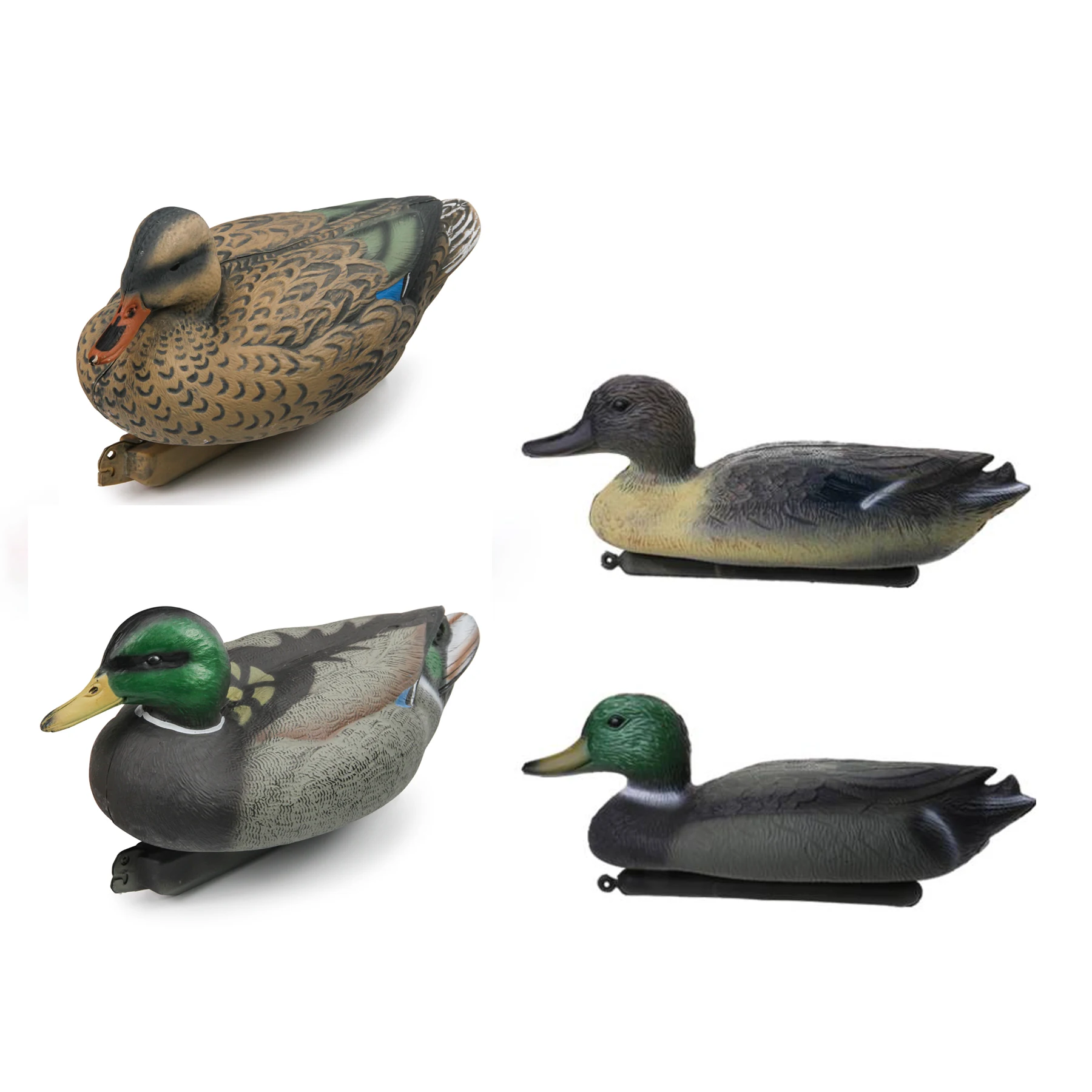 

GUGULUZA 3D Lifelike Floating Plastic Mallard Duck Decoy Deadly Hunting Shooting Fishing Lures Decoy Outdoor Activities Ornament