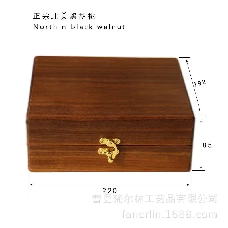 Solid Wood Black Walnut Essential Oil Storage Box Multi Grid Aromatherapy Display Organizer Desktop Finishing Tray for Home