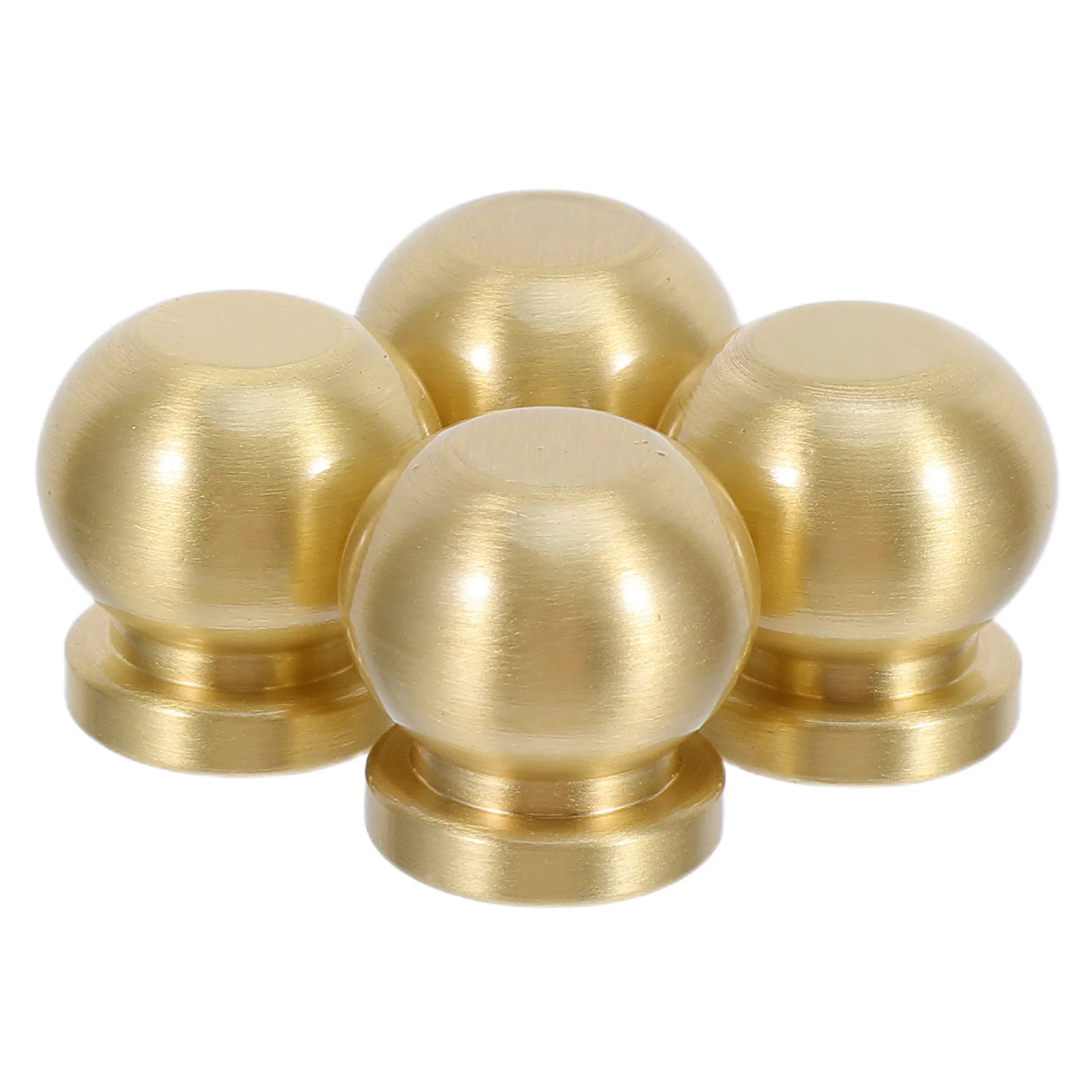 

4pcs Polished Brass Box Feet For Wood Case Decorative Tray Riser Legs Heavy-Duty Furniture Foot Jewelry Box Hardware Serving