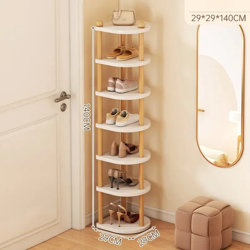 

A 10/8/6 Simple Shoe Rack Wood Shoe Rack Living Room Furniture Space Saving Simple Assemble Home Dormitory Multi-Ayer Shoe Rack