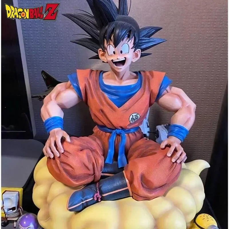 

Dragon Ball Z 20cm Son Goku Anime Gk Sitting Posture Somersault Cloud Miniature Version Pvc Action Figure Decoration Model Toys