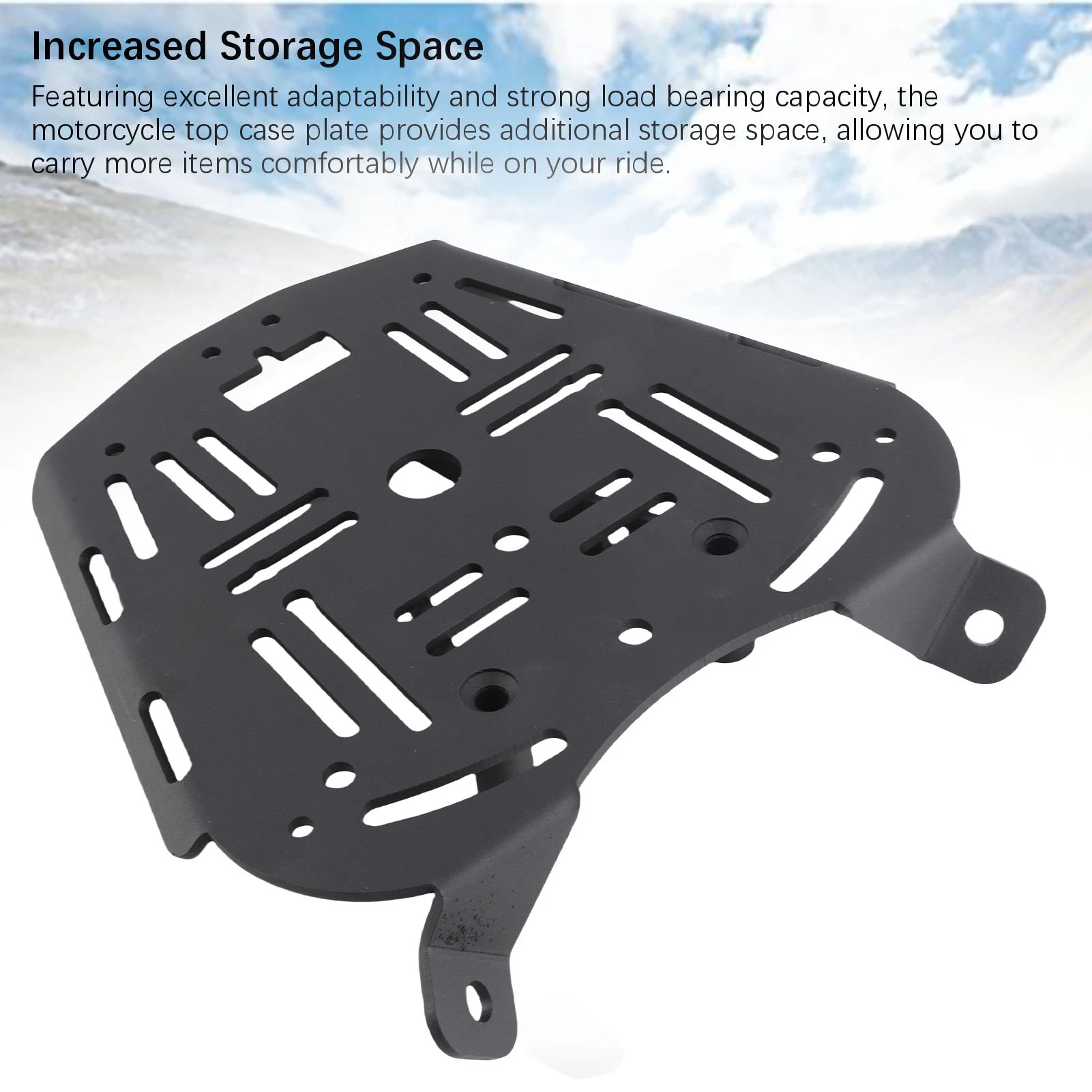 الصندوق العلوي قاعدة لوحة قوس مربع خلفي اللوحة السفلية سهلة التركيب الكربون الصلب استبدال ل ONTES 368G 501G للدراجات النارية