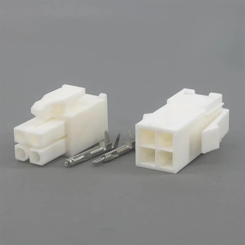 4145 conector plug servo motor terminal fio conector macho e fêmea terminal caixa de plástico 4 furos