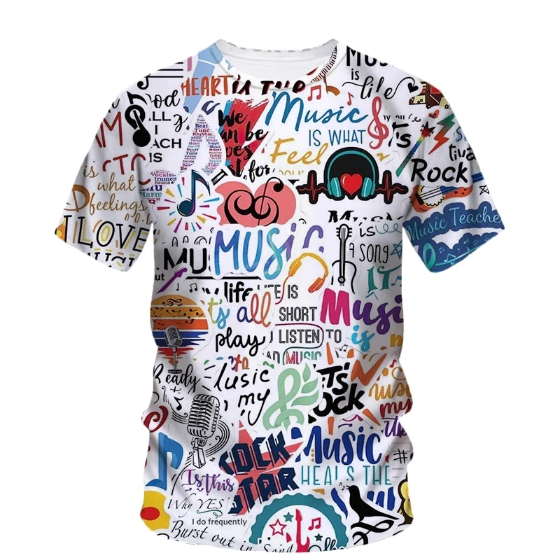 New Fashion Originality English Text 3D Graphic T Shirts For Men Trend Casual Street Style Personality O Neck Short Sleeve Tees