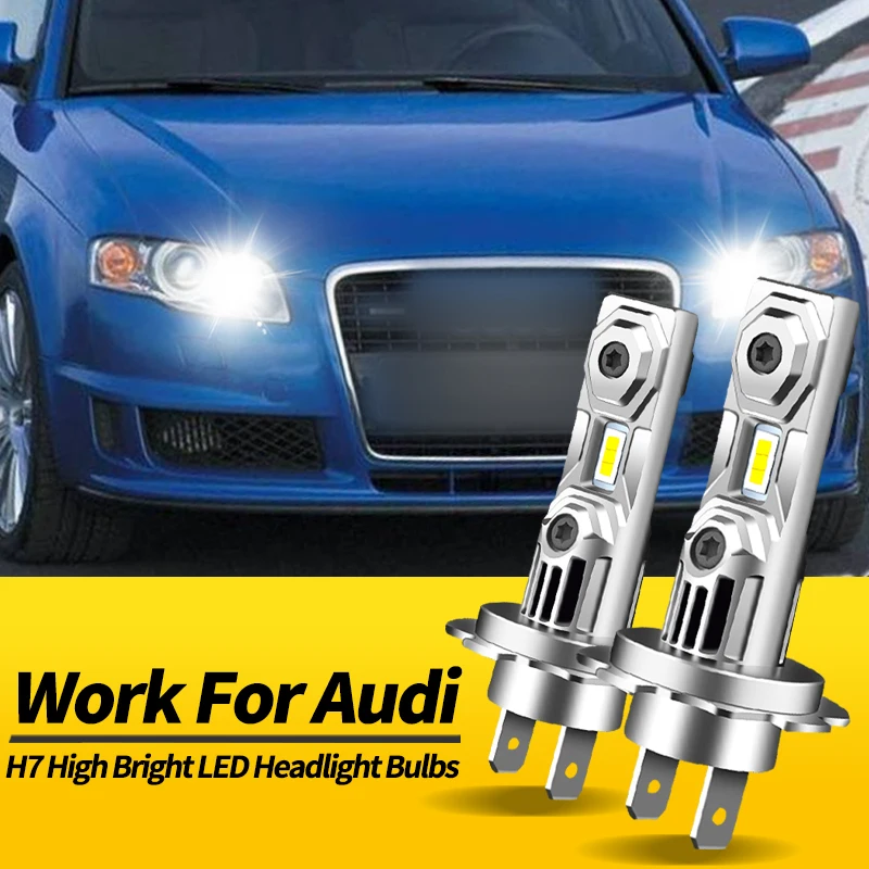 

1/2 шт. 70 Вт светодиодные лампы для фар H7 Hi/Low Beams Canbus для Audi S4 2000-08 A4 07-14 A3 A5 A6 Q5 09-14 Q7 07-09 A4 Quattro 02-14