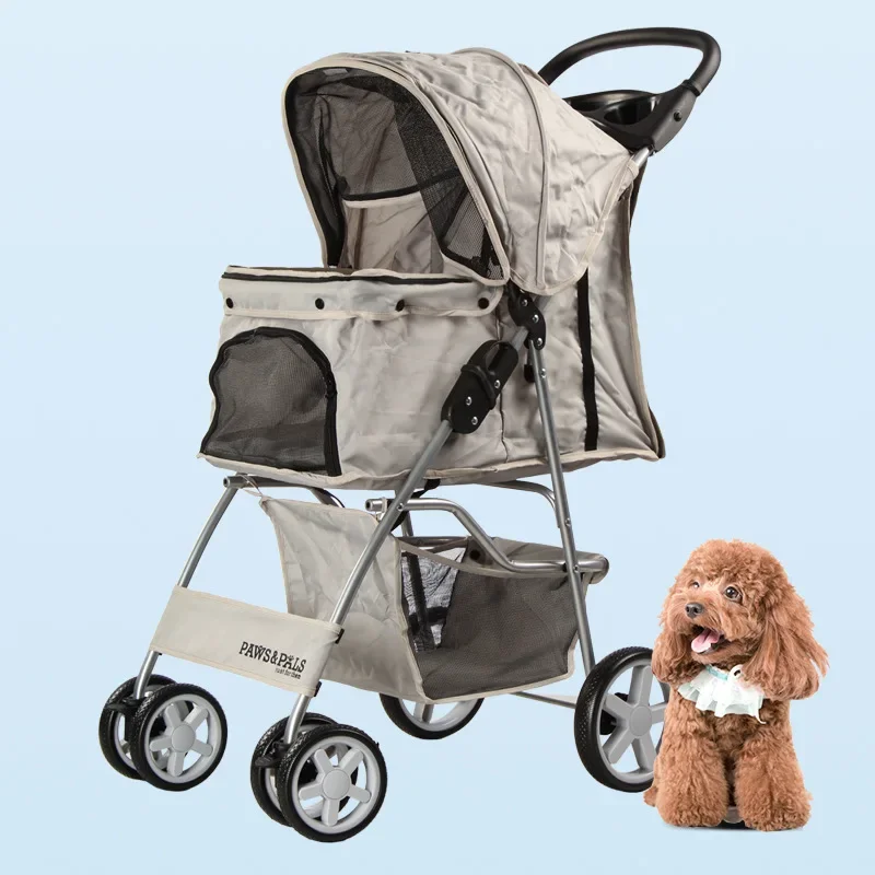 

Lightweight Folding Pet Stroller Travel Ready Dog and Cat Ideal for Outdoor Adventures Pet Mobility Solution