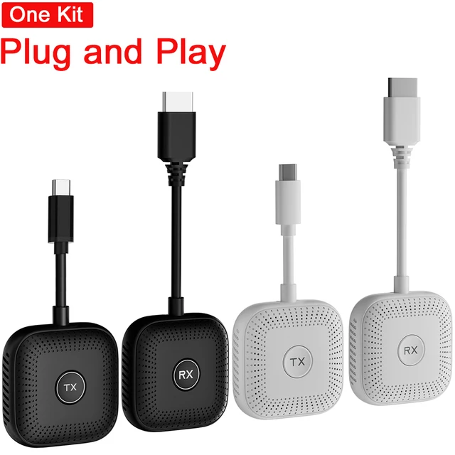 Bezprzewodowy przedłużacz HDMI typu C Nadajnik i odbiornik audio-wideo Adapter wyświetlacza do Iphone 15 Telefon Laptop PC do projektora TV