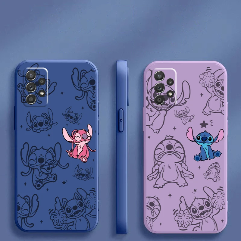 

Cartoon Stitch Bady For Samsung Galaxy A70 A51 A50 A42 A41 A35 A31 A20 A20S A14 A12 A11 A10 A03 A02 A01 Core Phone Case Funda