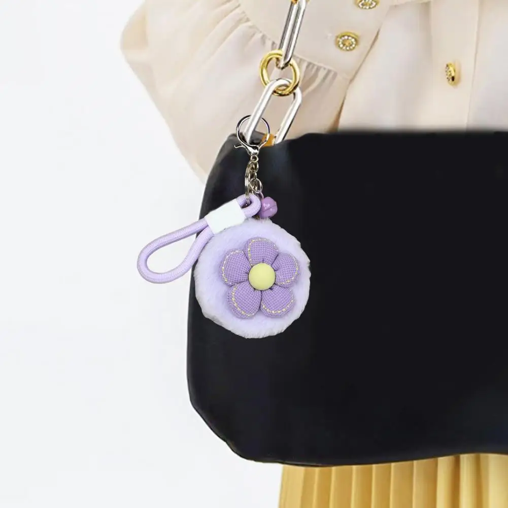 Pluszowe lusterko kosmetyczne Pluszowe lusterko do makijażu Przenośne lusterko podróżne z dwustronnym breloczkiem kosmetycznym o wysokiej jasności