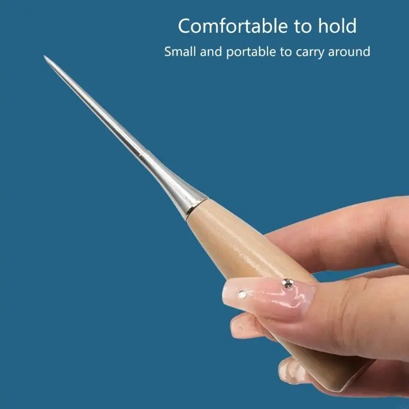 P82E Handy Handle Needle Practical Leatherworking Tool pour le art réparation