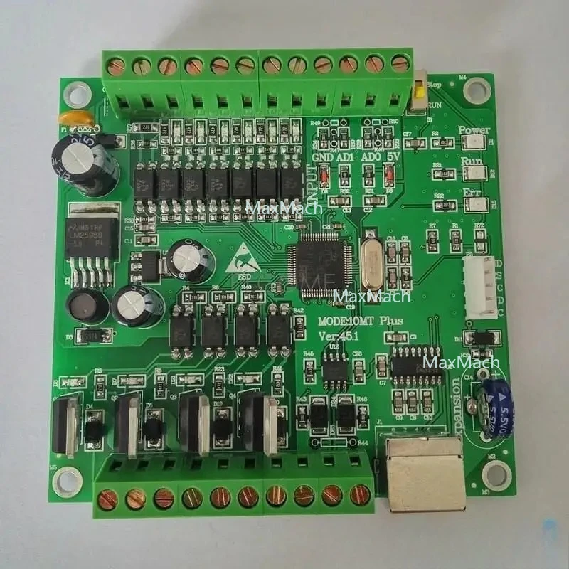 FX1N FX2N 10MR 10MT 14MR 14MT 20MRE 20MT 2AD PLC لوحة تحكم لميتسوبيشي 2AI 0-10V RS232 RS485 Modbus RTU مع حافظة