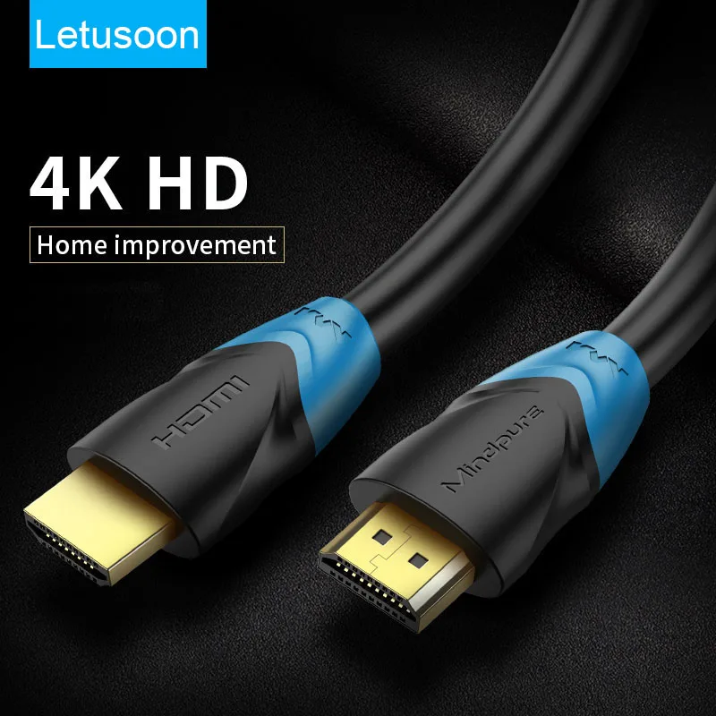 High Quality HDMI-compatible Cable 4K 60Hz 30Hz 3m 5m 15m 5 10 Meters Cable HDMI-compatible 4K 3D HD Video Audio Cable TV Laptop