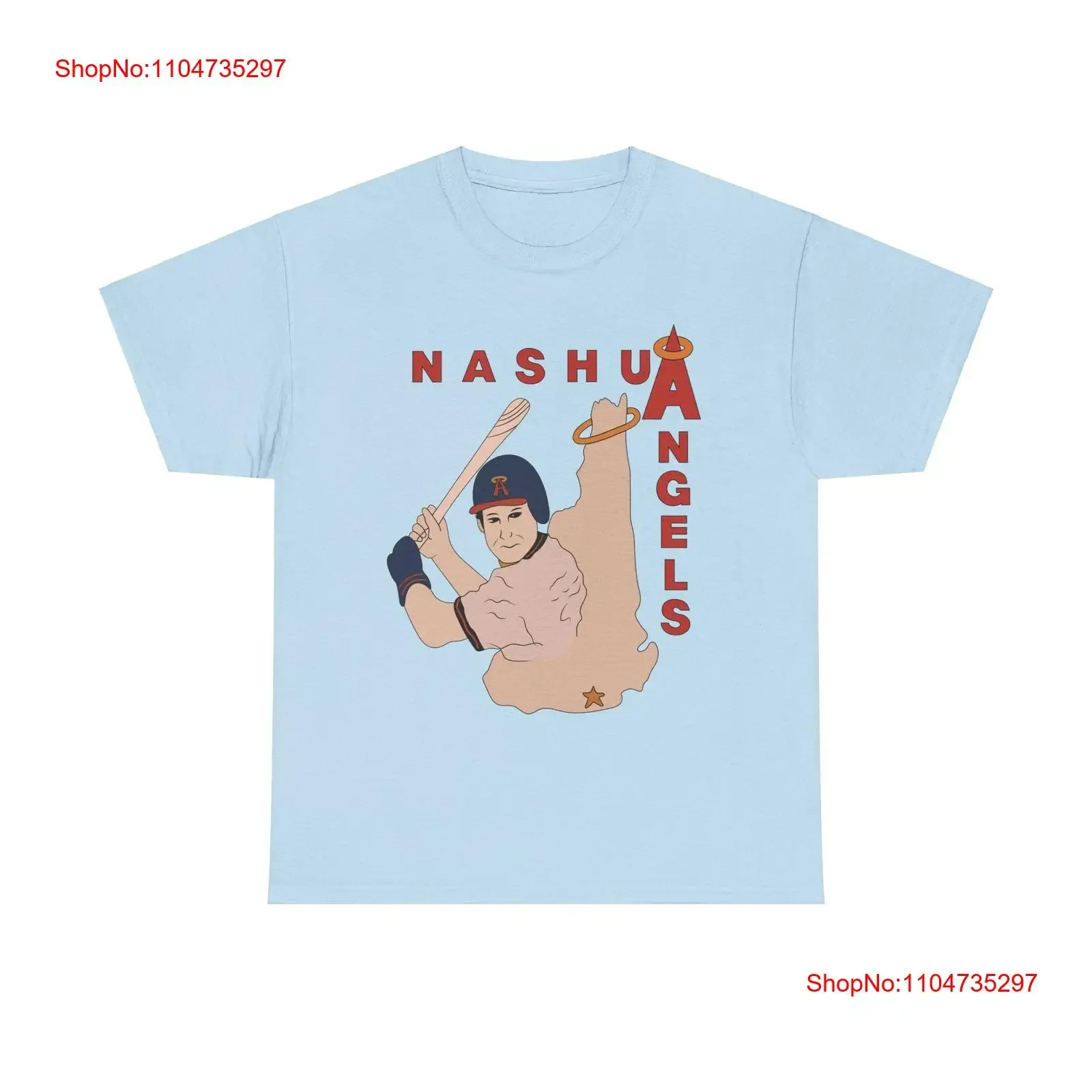 Nashua Angels New Hampshire béisbol 1983 camiseta vintage lavada cómoda ligeramente Top para uso diario moda Unisex