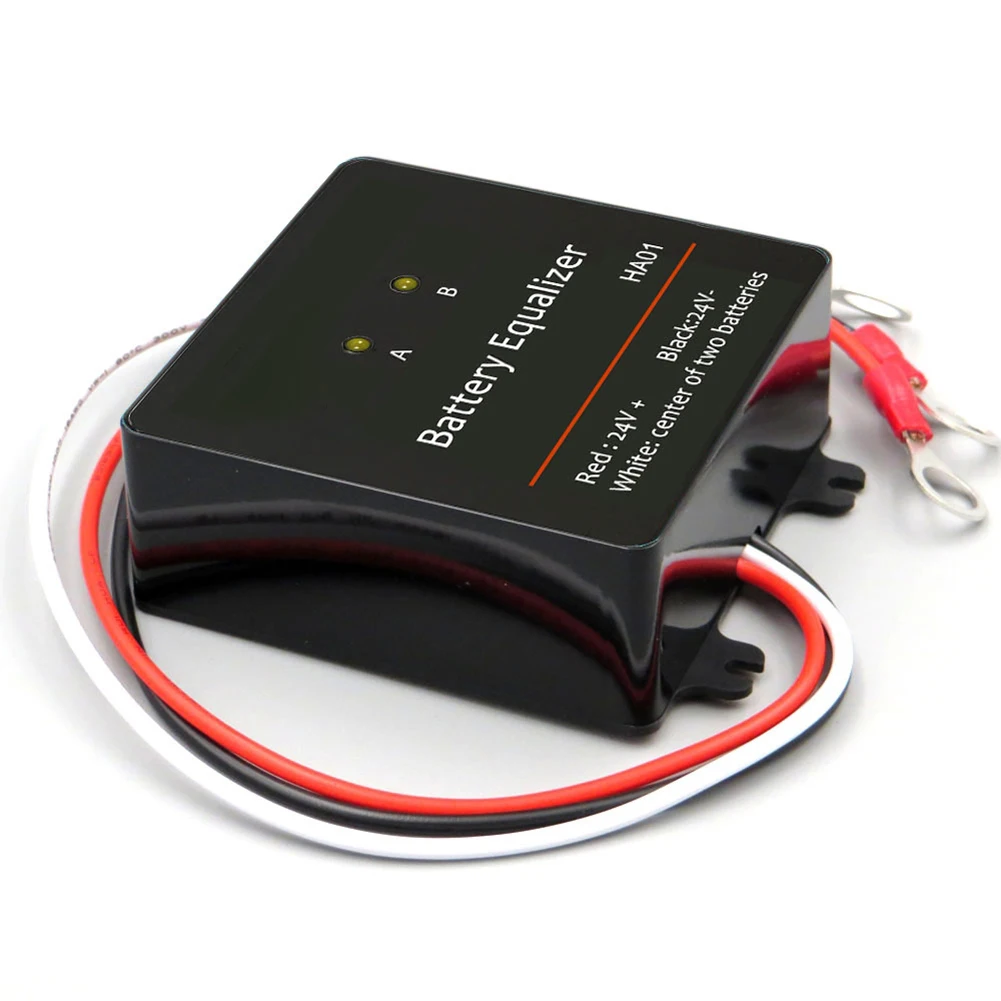 

2S Battery Balancer For 2 X 12V Batteries, 2S Active Voltage Charger Regulator, 0-5A Compensation, Undervoltage Shutdown New