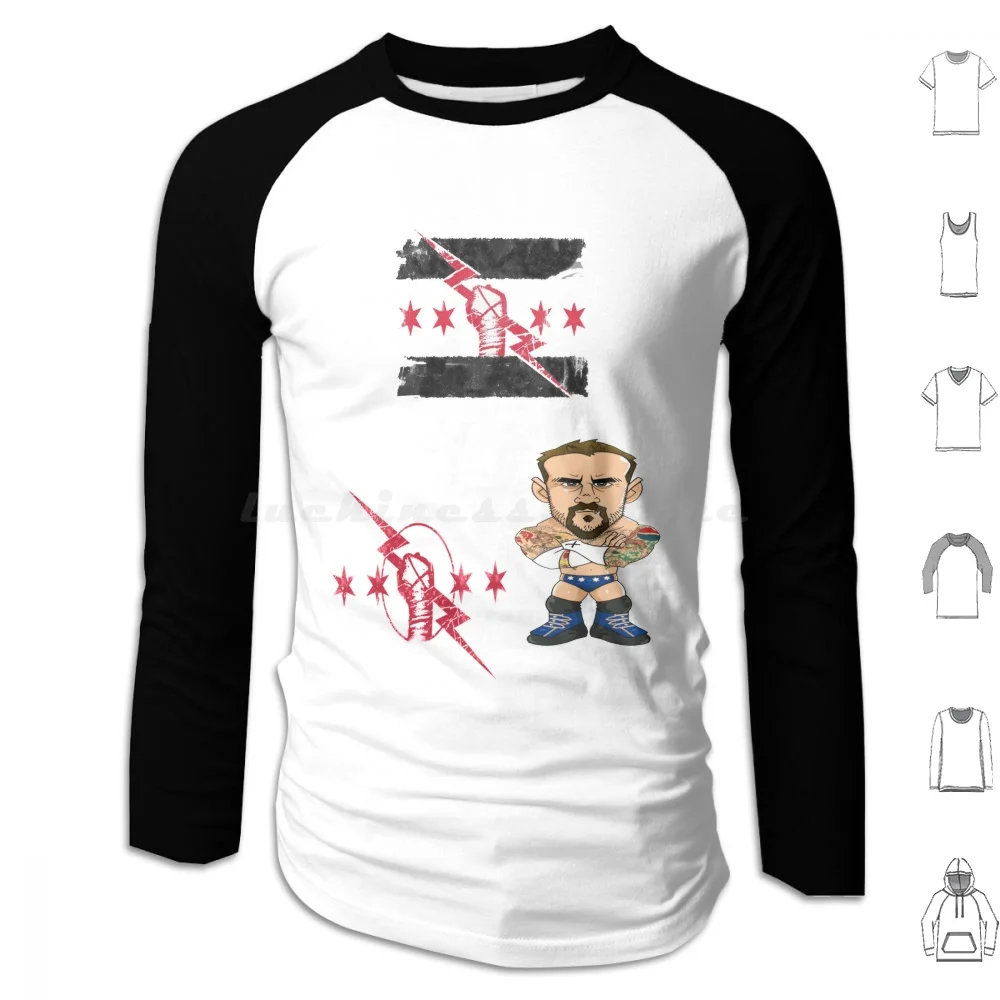 Cm Punk Hoodies Lon…