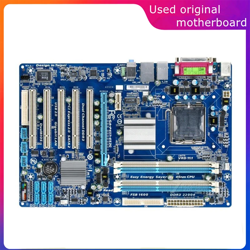 

Used LGA 775 For Intel P45 GA-P45T-ES3G P45T-ES3G Computer USB2.0 SATA2 Motherboard DDR3 16G Desktop Mainboard