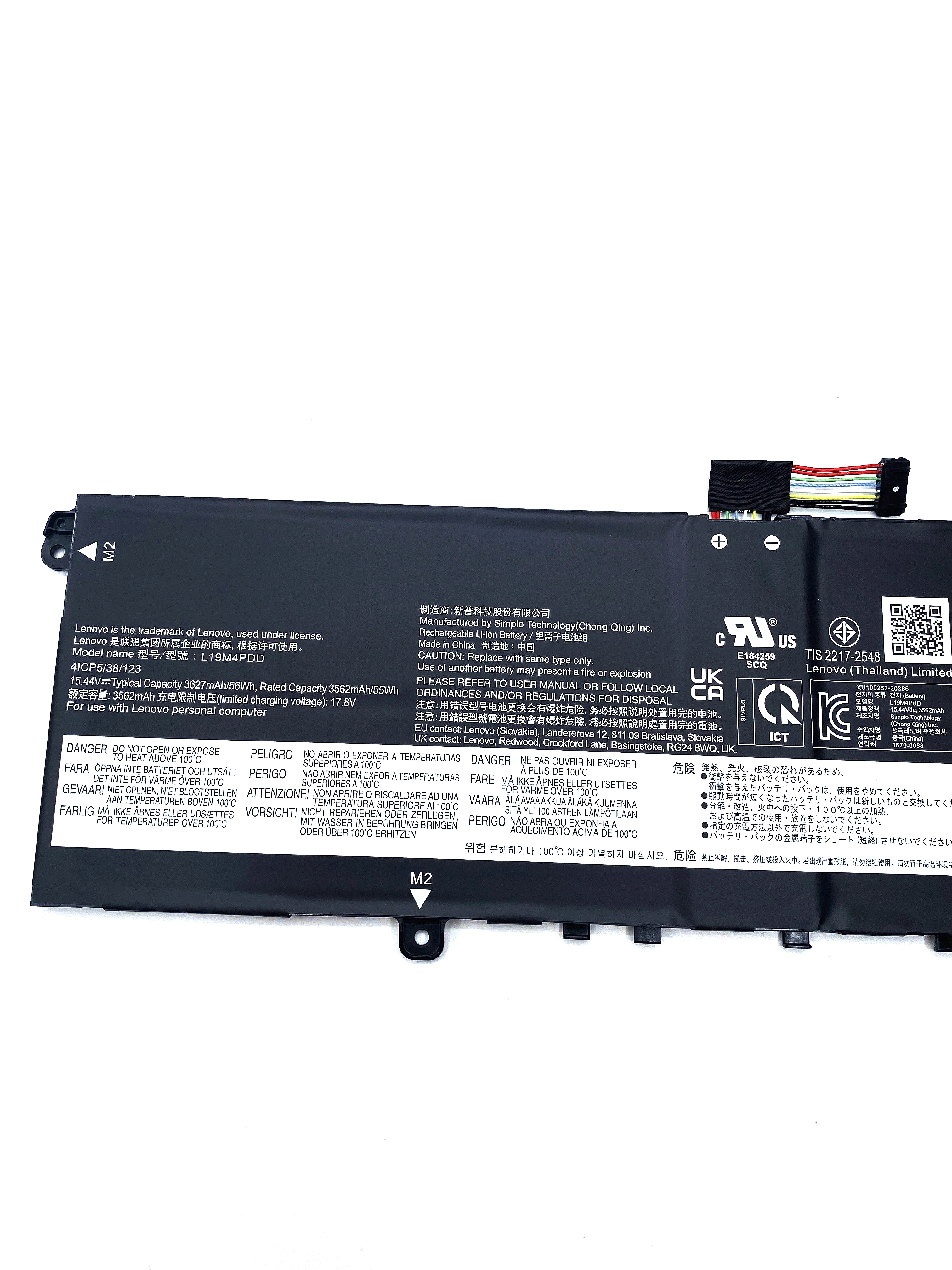 Imagem -05 - Bateria Original do Portátil para Lenovo Lenovo Thinkbook 13s 14s g2 Itl 5b10z37621 Sb10z37619 5b10z37617 5b10z37618 L19c4pdd L19m4pdd Novo